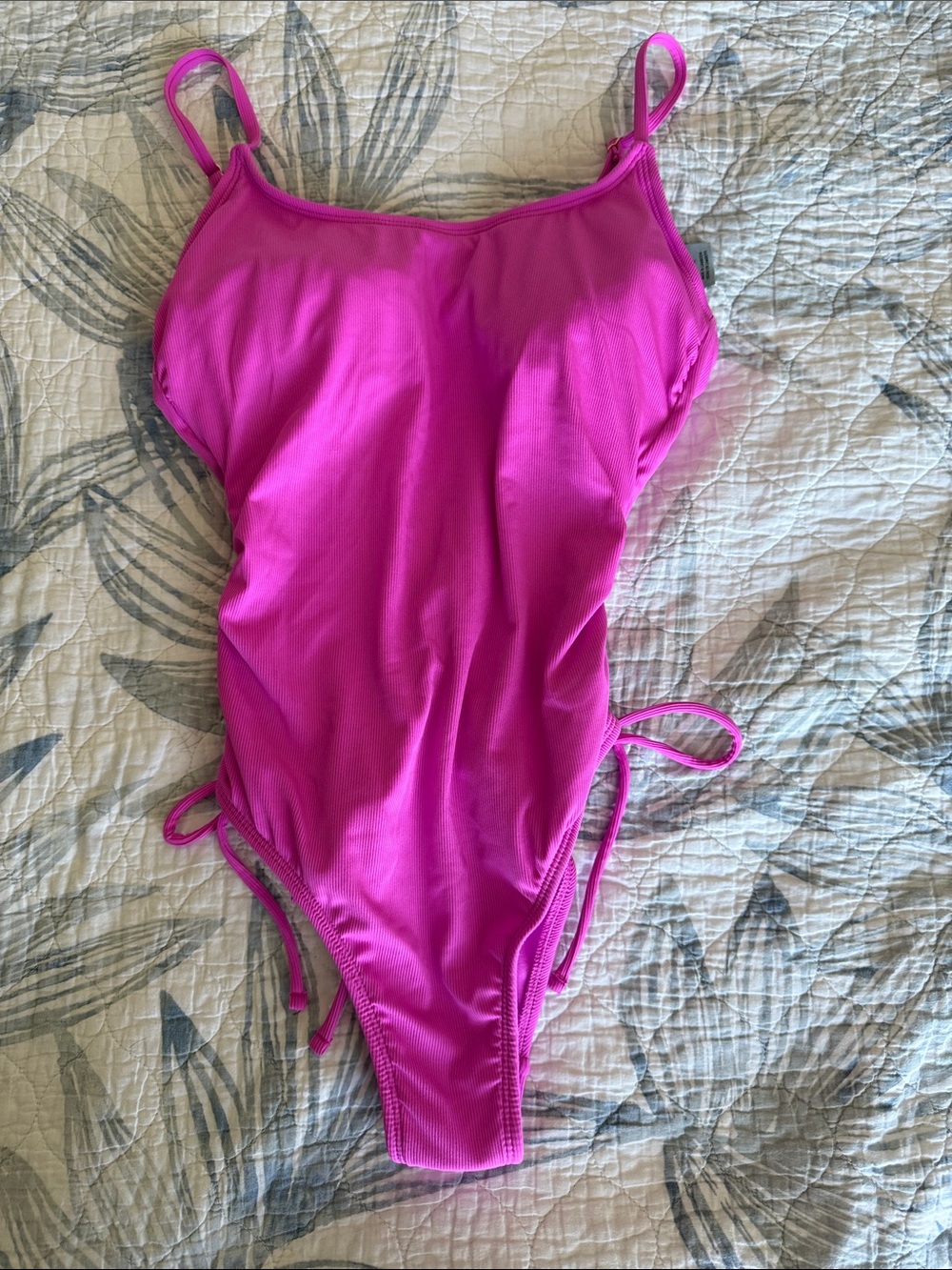 Purple one piece swimsuit